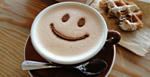 Smile when you drink coffee! It's good for you!