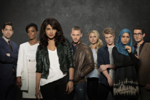 QUANTICO - "Quantico" stars Priyanka Chopra as Alex, Dougray Scott as Liam, Jake McLaughlin as Ryan, Aunjanue Ellis as Miranda, Yasmine Al Massri as Nimah, Johanna Braddy as Shelby, Tate Ellington as Simon Asher and Graham Rogers as Caleb Haas. (ABC/Craig Sjodin) DOUGRAY SCOTT, AUNJANUE ELLIS, PRIYANKA CHOPRA, JAKE MCLAUGHLIN, JOHANNA BRADDY, GRAHAM ROGERS, YASMINE AL MASSRI, TATE ELLINGTON