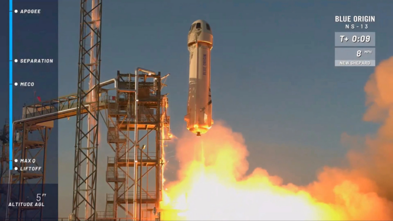 Blue Origin Launches Tourism Spaceship